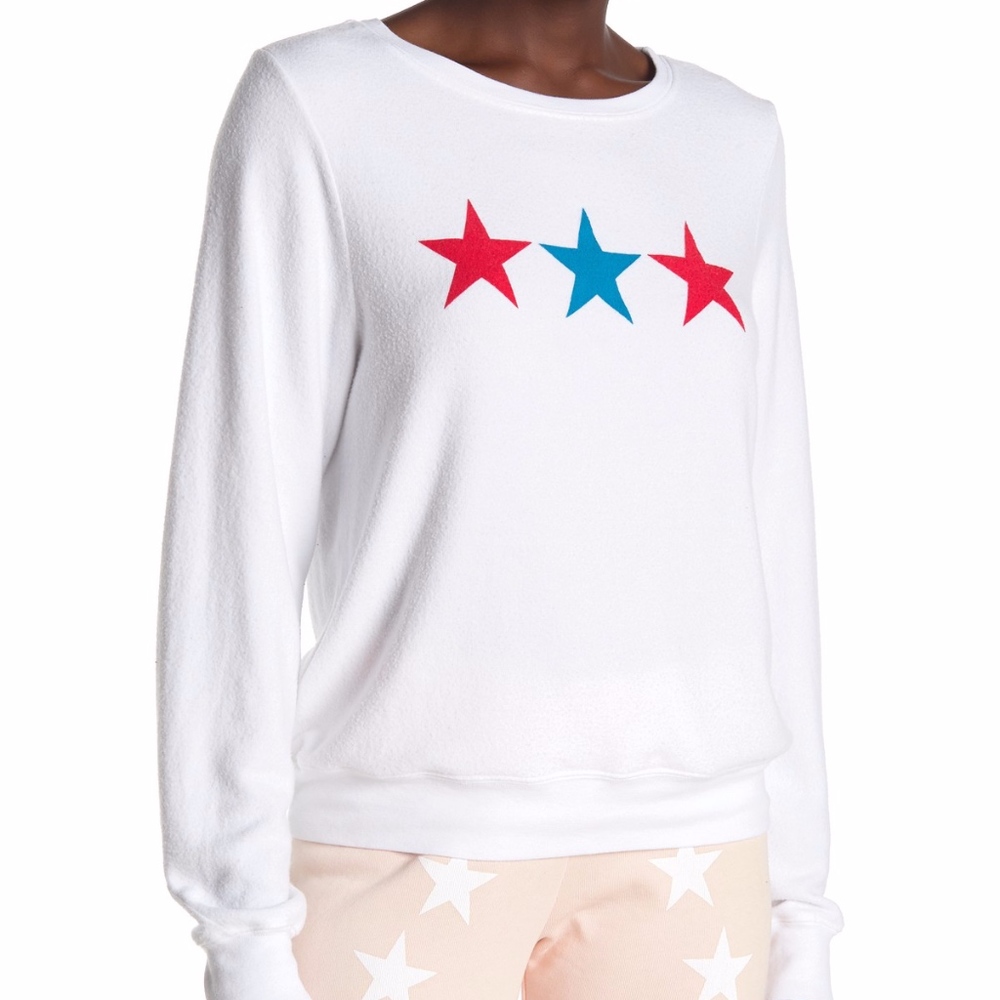 NEW $98 WILDFOX Super Stars Baggy Beach Pullover in size Large!